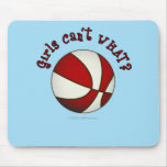 Basketball - White/Red Mouse Pad