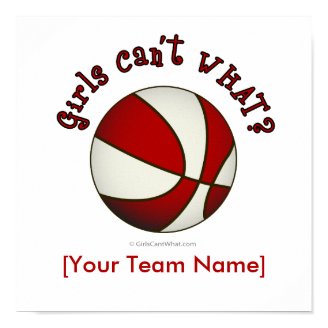 Basketball - White/Red Print