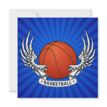 Basketball Wings Invitation