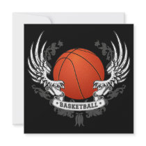 Basketball Wings Invitation