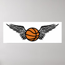 basketball : wings print