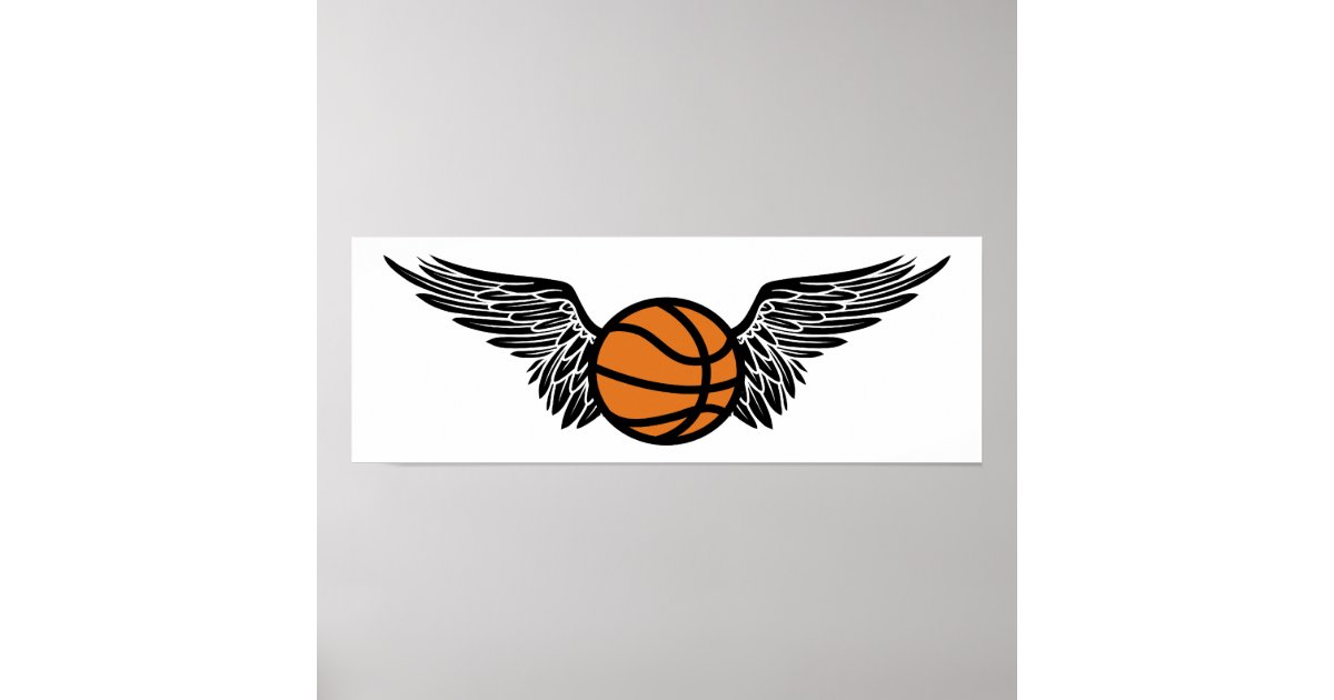 basketball wings poster Zazzle