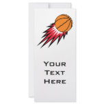 basketball with spikes design personalized rack card
