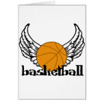 Basketball with Wings Card
