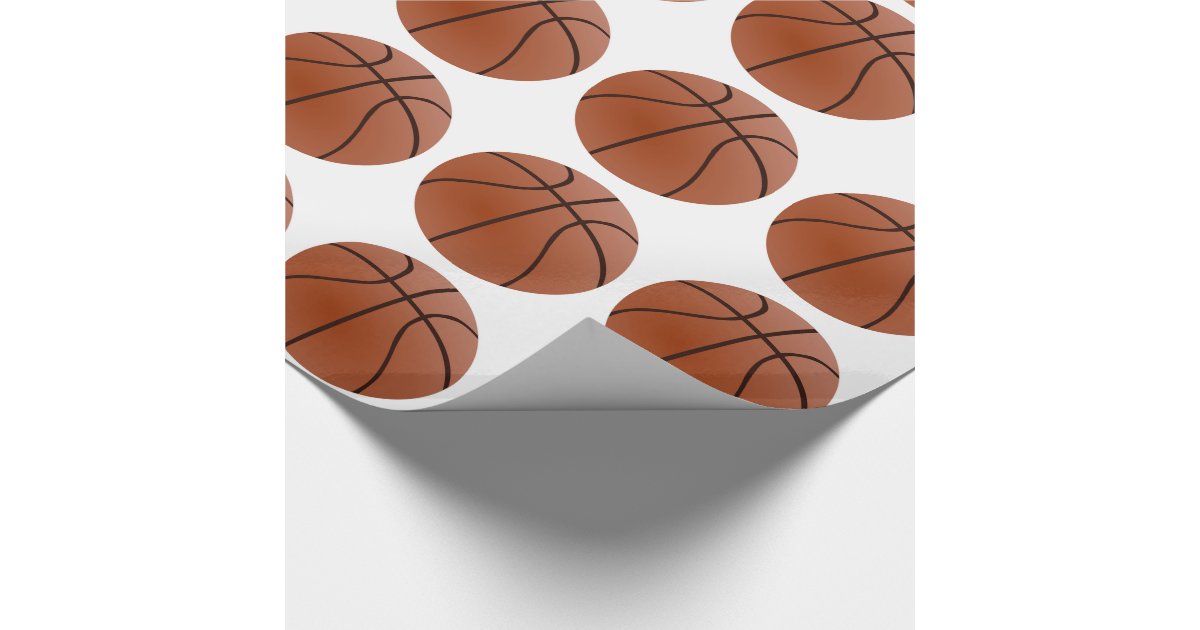 Basketball Wrapping Paper Zazzle