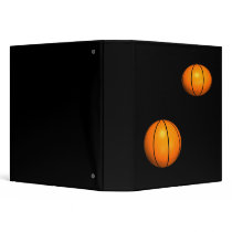 Basketballs 3 Ring Binder