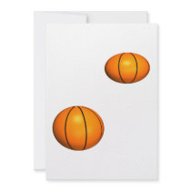 Basketballs Custom Invitations