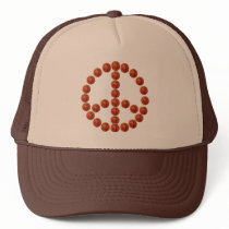 Basketballs Peace Sign Hat