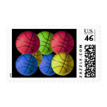 Basketballs postage stamps