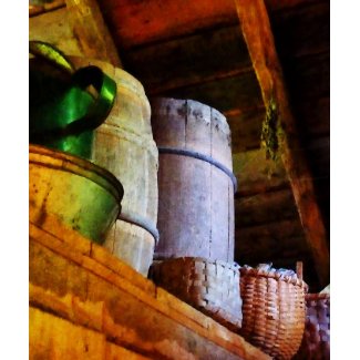 Baskets and Barrels in Attic mousepad