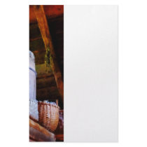 Baskets and Barrels in Attic Personalized Stationery