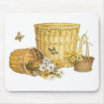 baskets and butterflies mousepads