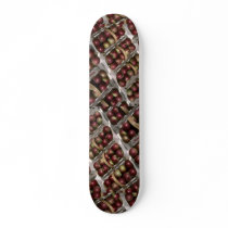 Baskets of apples custom skate board