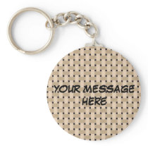BASKETWEAVE ~ Customize Yourself! Keychain