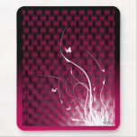 Basketweave Jungle Mousepad (magenta) Basketweave Jungle Mousepad (magenta)