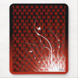 Basketweave Jungle Mousepad (red) Basketweave Jungle Mousepad (red)