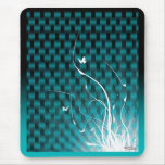 Basketweave Jungle Mousepad (teal) Basketweave Jungle Mousepad (teal)