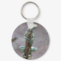 Basking Iguana Keychain