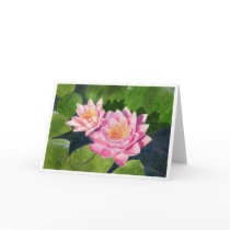 Basking in the Sun watercolor art greeting card