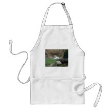 Basking White Tiger Apron
