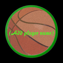 basktball, (Add player name) magnets
