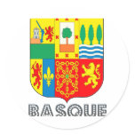 Basquan Emblem Round Stickers