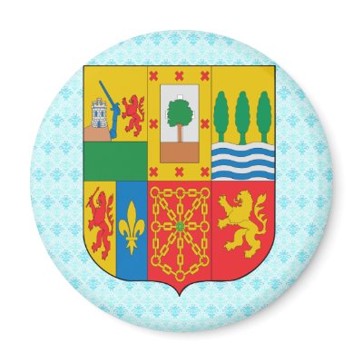 Basque Coat of Arms detail Fridge Magnet by representmycountry
