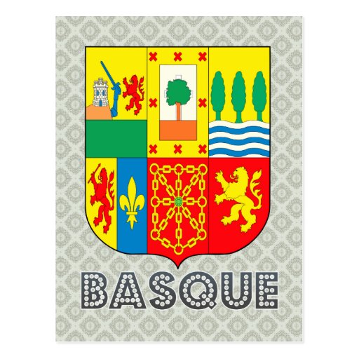 Basque Coat of Arms Postcard Zazzle