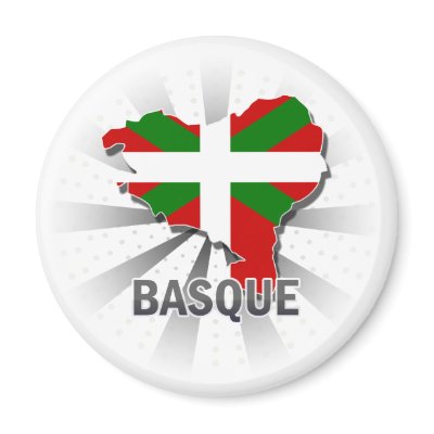 Basque Flag Map 2.0 Magnet by representmycountry