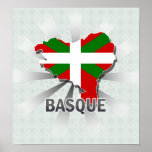 Basque Flag Map 2.0 posters