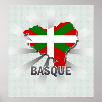 Basque Flag Map 2.0 Posters by representmycountry