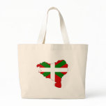 Basque flag map bags