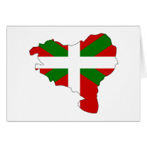 Basque flag map cards