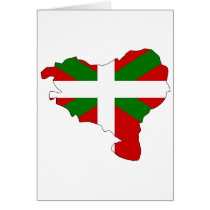 Basque flag map cards