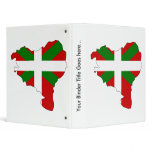 Basque Flag Map full size Vinyl Binder