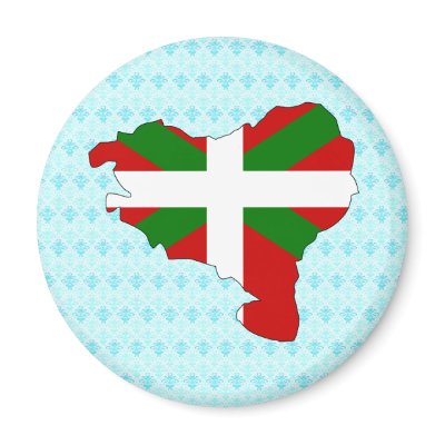 Basque Flag Map full size Refrigerator Magnets by representmycountry