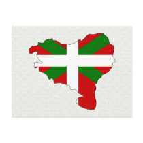 Basque Flag Map full size Postcards