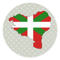 Basque Flag Map full size Stickers