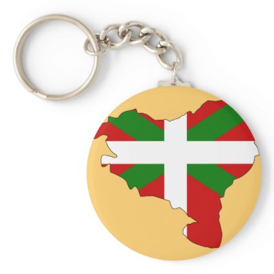 Basque flag map keychains by FlagStore