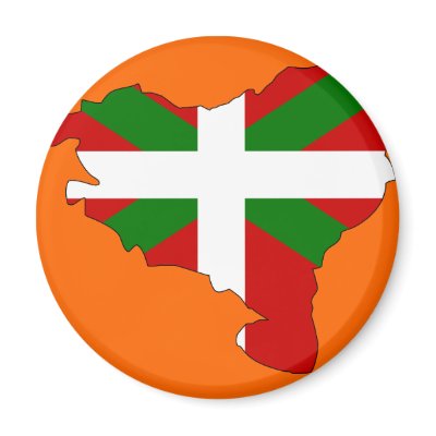 Basque flag map fridge magnets by FlagStore