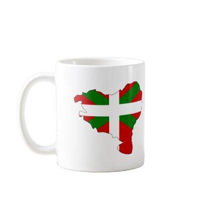 Basque flag map mug by FlagStore