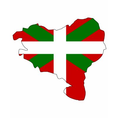 Basque flag map t-shirt by FlagStore