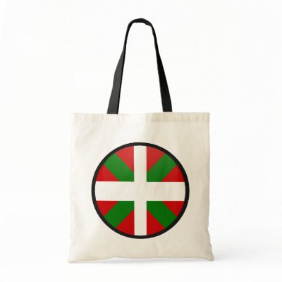 Basque quality Flag Circle Canvas Bag by representmycountry