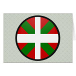 Basque quality Flag Circle Card