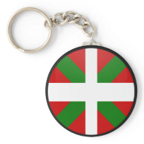 Basque quality Flag Circle Key Chain