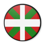 Basque quality Flag Circle magnets