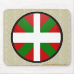 Basque quality Flag Circle Mousepad