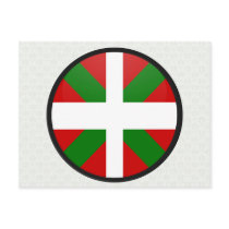 Basque quality Flag Circle Postcards