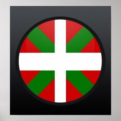 Basque quality Flag Circle Poster by representmycountry