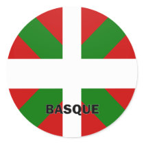 Basque Roundel quality Flag Round Stickers